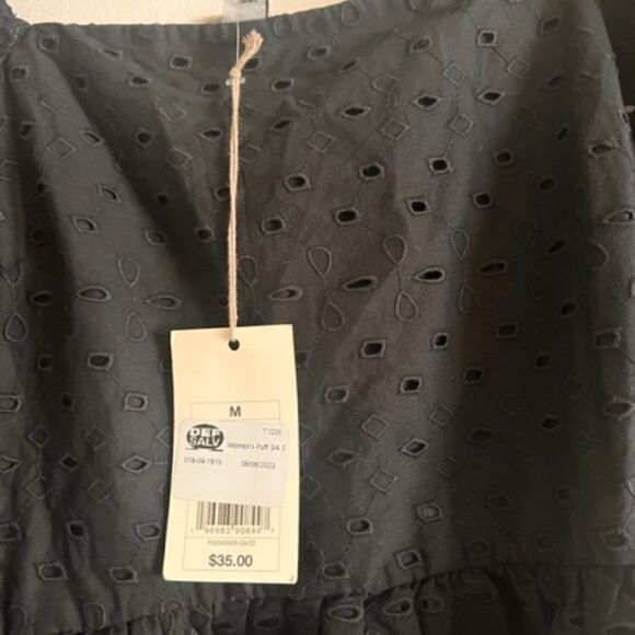 NWT Balloon sleeve mini dress with cut-out back size medium - Picture 4 of 5